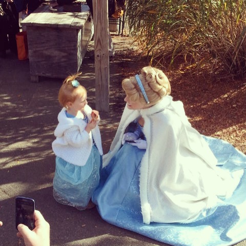 Cinderella meeting child